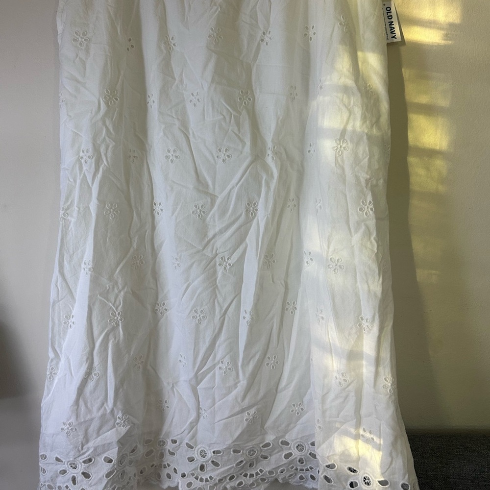 Old Navy White Elastic Waistband